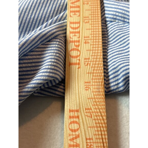 Mens Striped Seersucker Pants Size 30 Blue & White - Picture 4 of 7